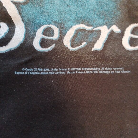 Y2K 2005 Cradle of Filth "Filthy Little Secret" Long Sleeve T-Shirt Adult XL - Picture 7 of 16